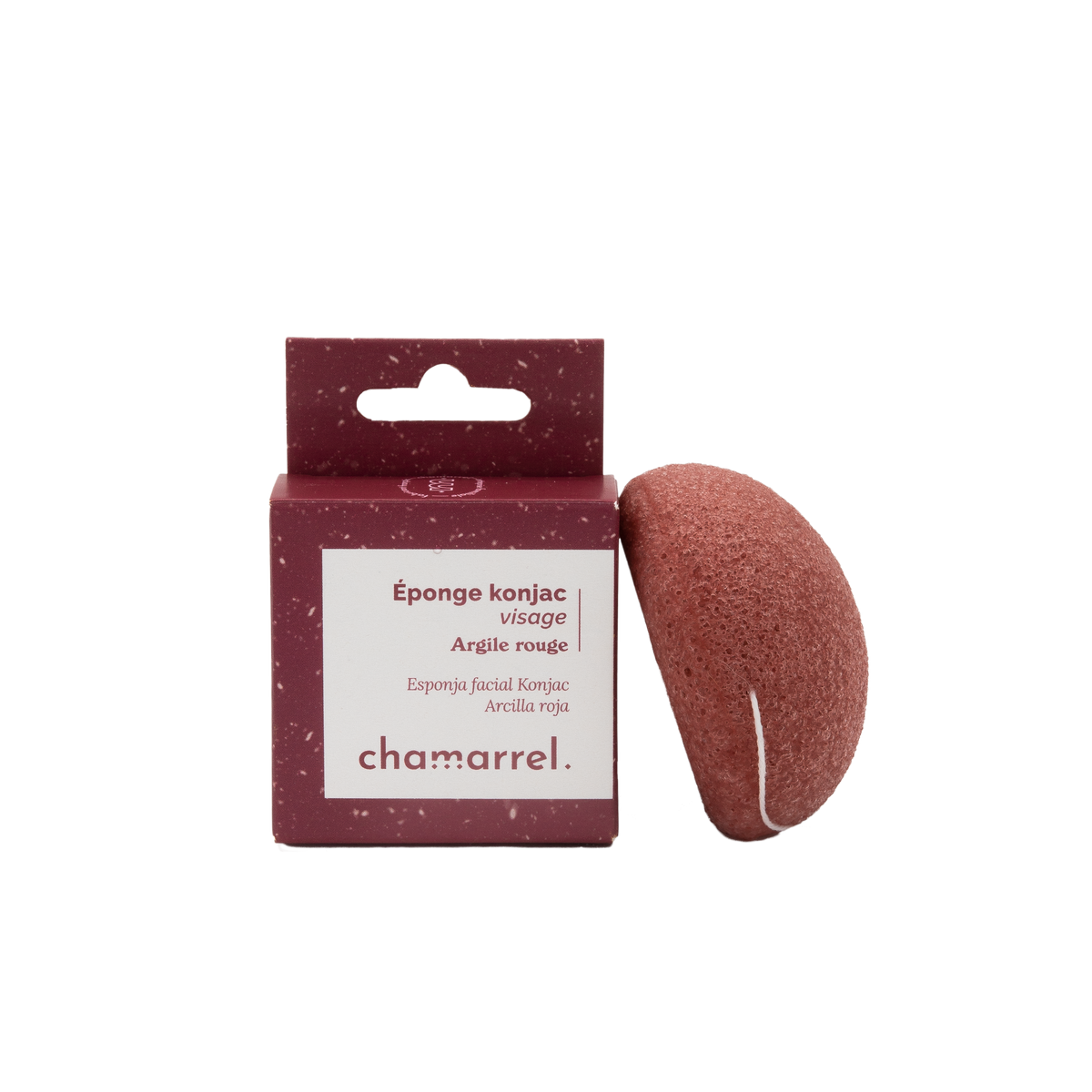 Eponge konjac Visage | Argile rouge