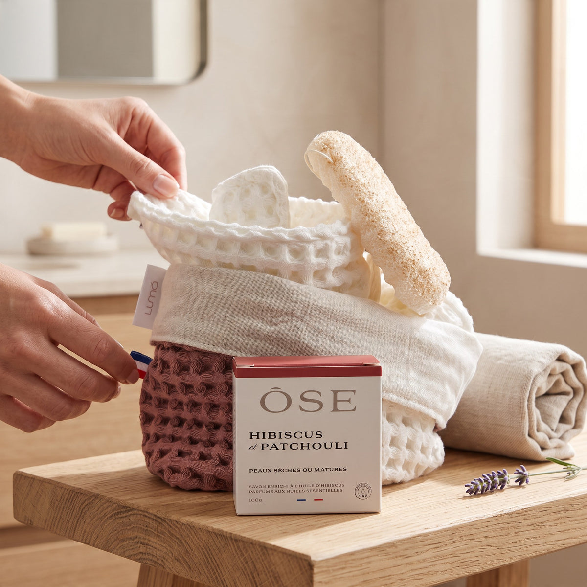 Coffret Visage et Exfoliant Corps | Rose