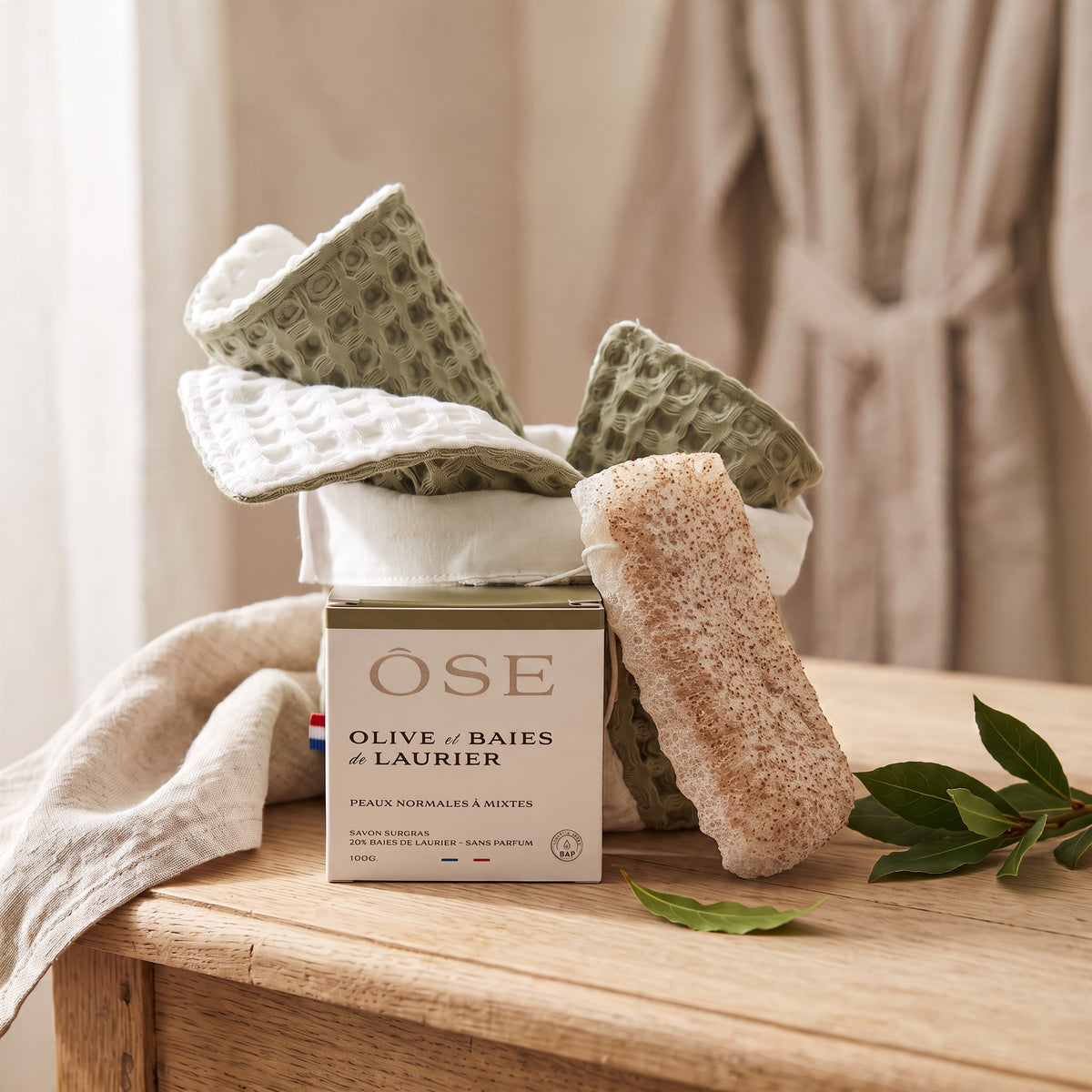 Coffret Visage et Exfoliant Corps | Vert